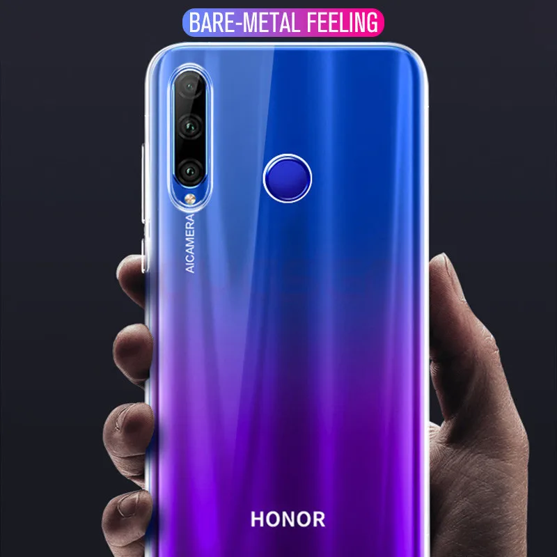 Ultra-thin TPU Clear Case For Huawei Honor 20 10 Lite Pro 8X View V20 Soft Silicone Mobile Phone Protective Shell |