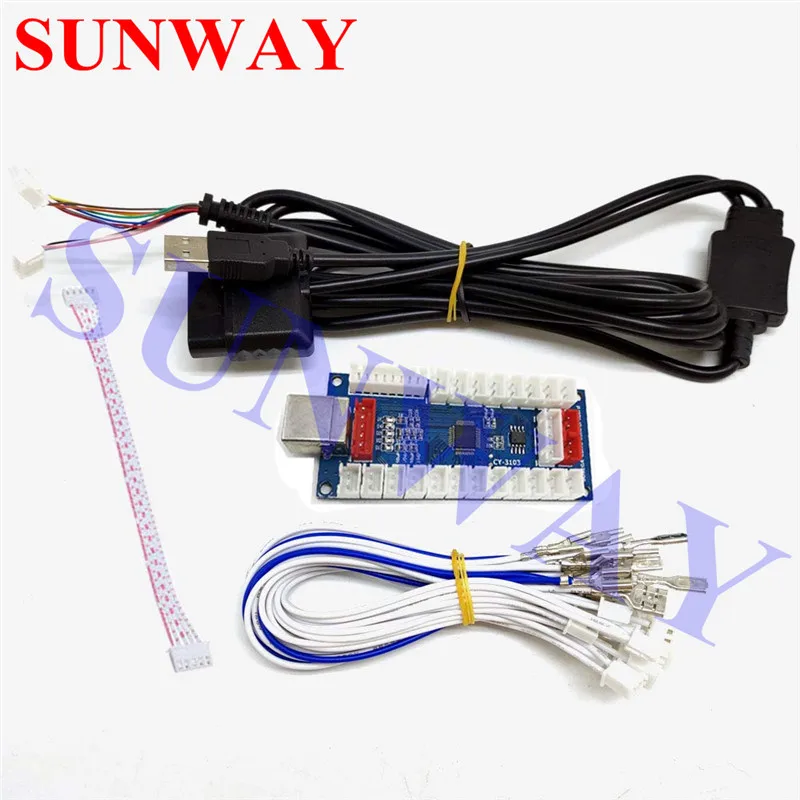 4 в 1 PS2/PS3/PC/ XBOX360 Аркада pcb джойстик USB аркадный кодировщик borad к ПК Джойстик Sanwa для