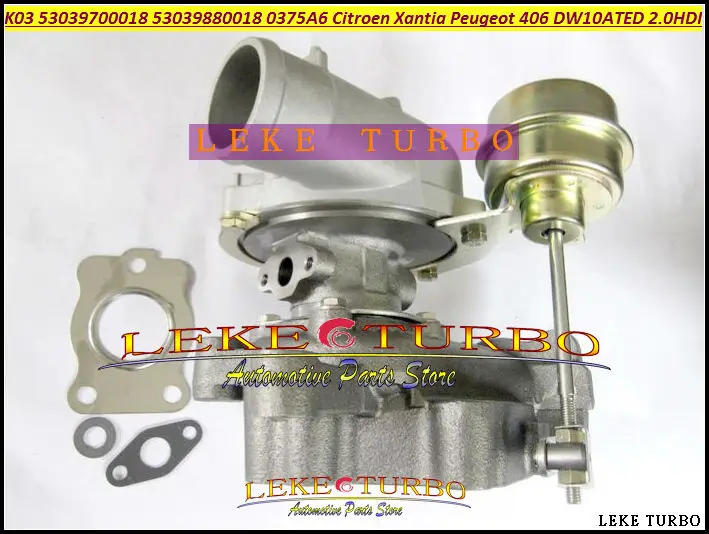 K03 53039700018 53039880018 0375A6 0375E4 9632427880 3750000 18 турбо для Citroen Xantia Peugeot 406 1998 DW10ATED 2.0L HDI |