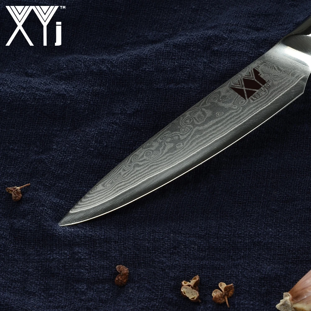 XYj 3 5 ''нож для очистки овощей 5'' нож из дамасской стали VG10 цветной с