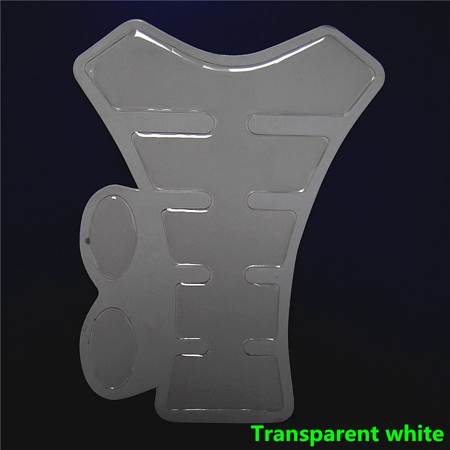 Мотоцикл прозрачной белый углеродного волокна смолы танк Pad протектор кот