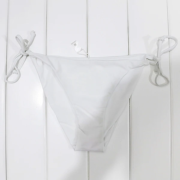 white bikini bottom Vikionfly, 10 видов цветов, бикини, топ, высокая горловина, купальники, топы для женщин,, с вырезами, мягкий купальник, купальник, бюстгальтер, сзади, крест, купальник - Цвет: white bikini bottom