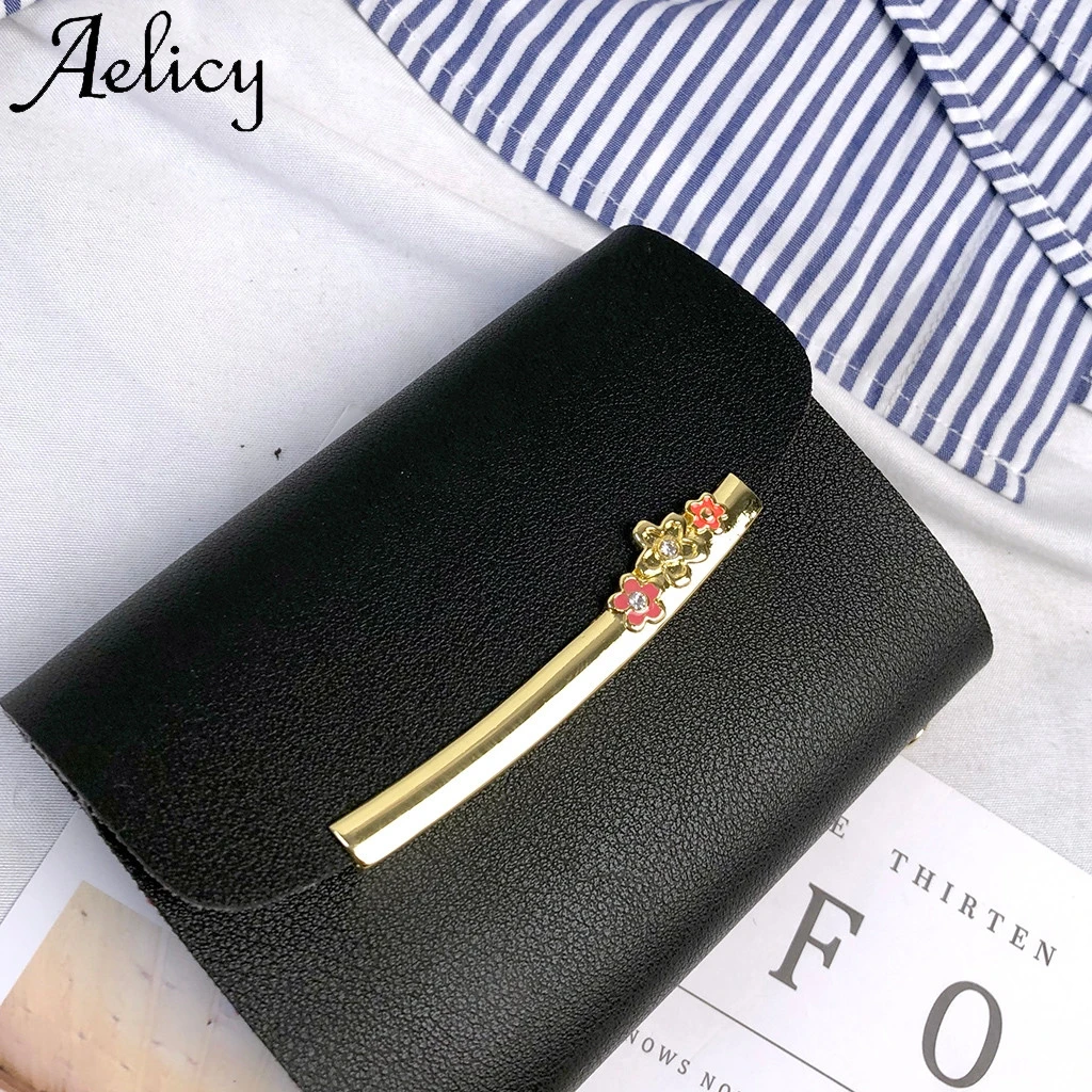Aelicy женские короткие кошельки Мини для денег маленький складной женский кошелек