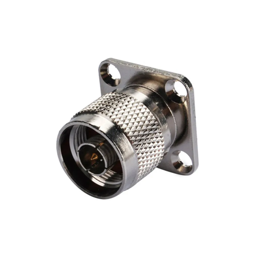 N Male Plug RF Connector 4 Hole Panel Mount with Solder Cup Coax Coaxial Adapter | Обустройство дома