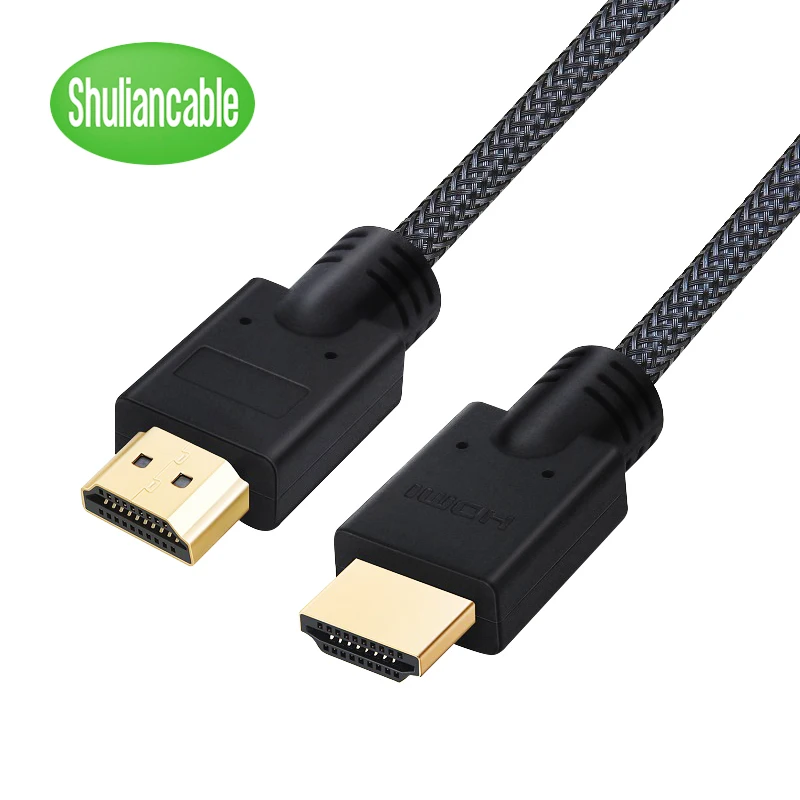 Shuliancable HDMI кабель 1 м 50 позолоченный 2 0 1080p 3D высокая скорость для HD TV LCD ноутбука PS3