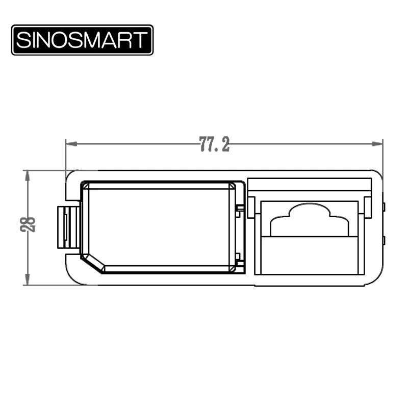 SINOSMART в ассортименте высокое качество HD парковочная камера заднего хода