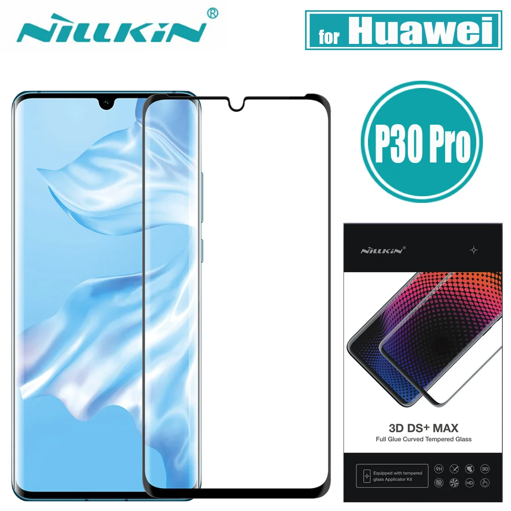 Защитное стекло Nillkin для Huawei P30 Pro защита 3D DS + полное покрытие 9D Edge закаленное