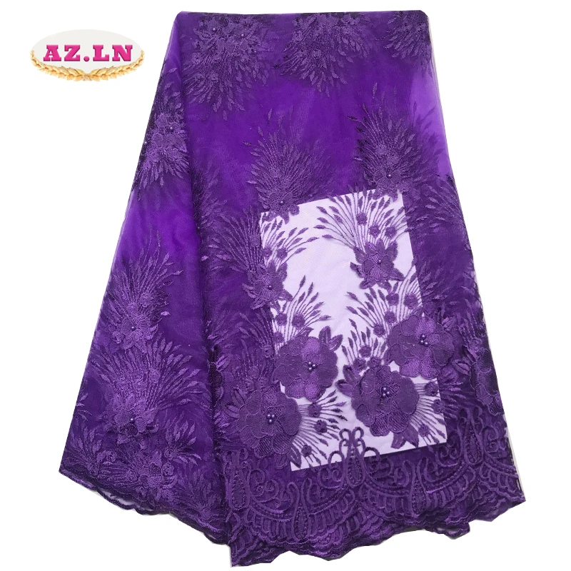 

Hot Sale Nigerian Laces Fabrics 2019 High Quality Tulle African Laces Fabric Wedding African French Net Lace A19-B3