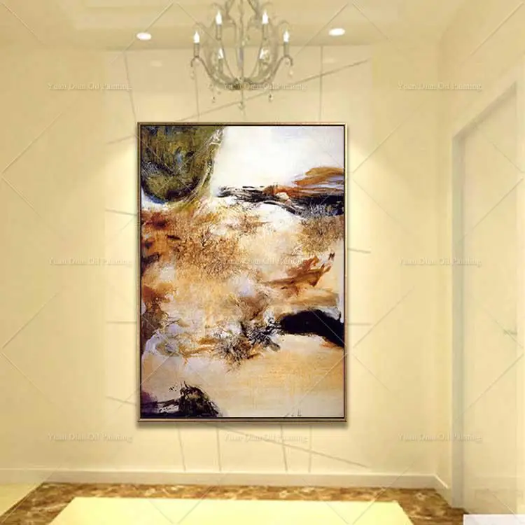 Koop Abstracte Berg Wolken Sky Handgeschilderd Landschap Olieverfschilderij Wall Art Muur Foto Voor Woonkamer Interieur