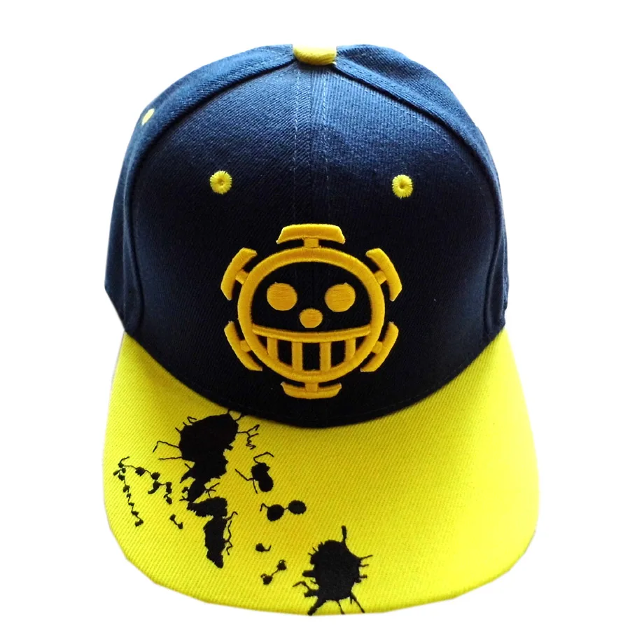 

Pirate King Anime Trafalgar Law skull Hip-hop Hat Tony Tony Chopper/Monky D Luffy skull With Embroidery Mark Outdoor Cap Type 1
