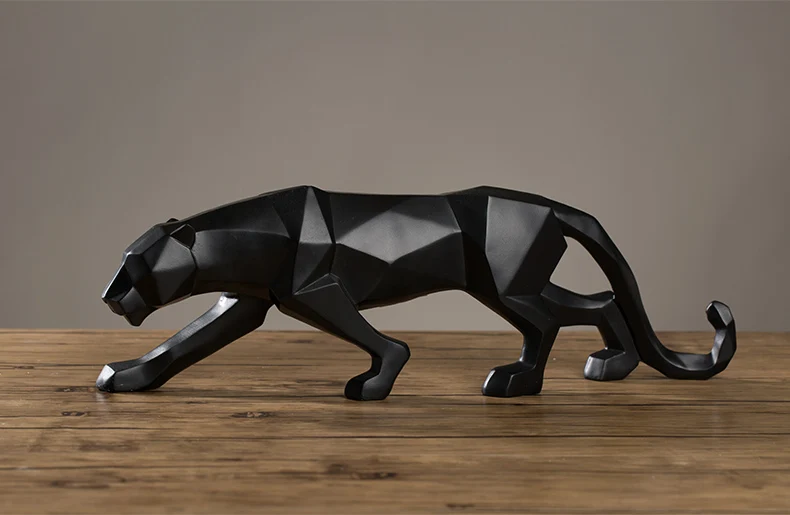 

48cm large -HOME OFFICE Porch lobby TOP COOL decor efficacious Mascot thriving business abstract Leopard Cheetah ART statue