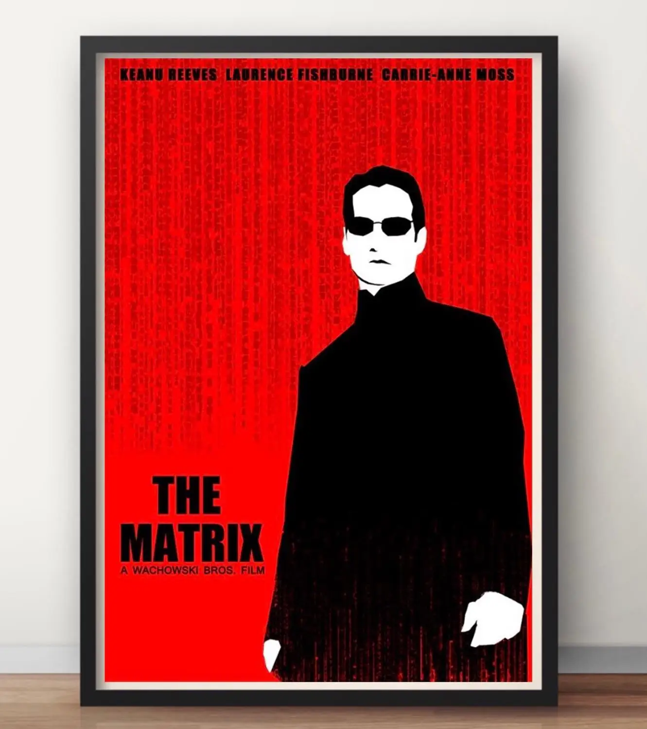 The Matrix Young Minimalism hacker Neo Vintage Retro плакат декоративный DIY Наклейка на стену холст