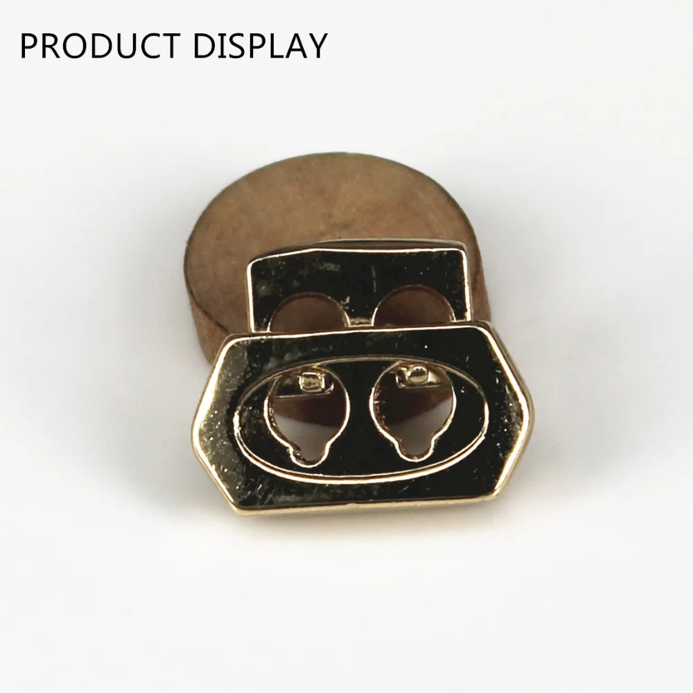 Металлическая пробка золотого цвета зажимные зажимы с пряжкой для шнура