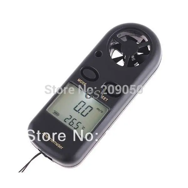 Высокое качество 2in1 цифровой скорость ветра измерьте метр колеи анемометр