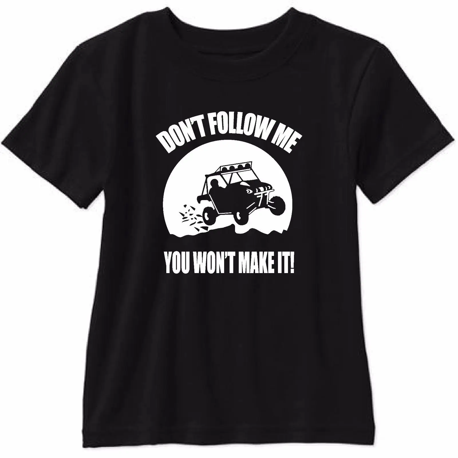 Футболка мужская с коротким рукавом одежда надписью Don't Follow Me You Wont Make It SXS RZR Maverick