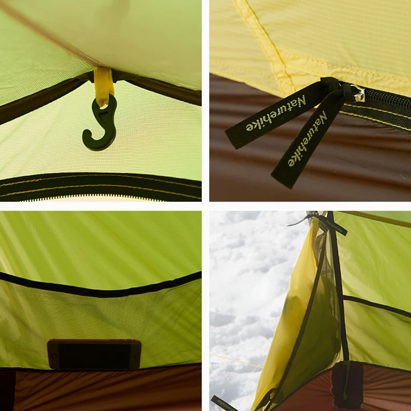 Naturehike сверхлегкий тоннель Opalus палатка для 3 4 человек 20D/210 T ткань NH17L001 L с
