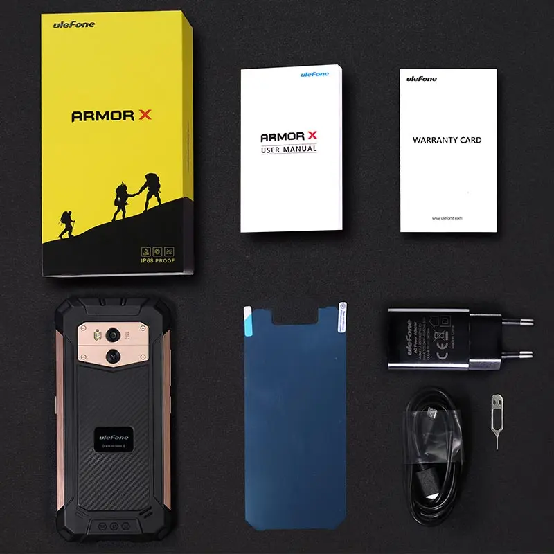 Ulefone Armor X Водонепроницаемый IP68 смартфон 5 &quotHD + 18:9 четырехъядерный Android 8 1 2 ГБ 16 Гб