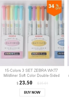 AryaArte 1 шт. Zebra WKT7 MildLiner хайлайтер маркер круглый носок/косой двухсторонняя флуоресцентная ручка школьные офисные принадлежности