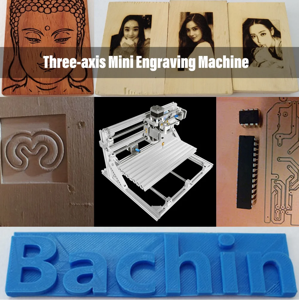 CNC3018 с ER11 мини лазерный гравировальный станок DIY Kit CNC древесины маршрутизатор Pcb ПВХ фрезерный станок 5500 МВт/2500 мвт/500 МВт/без лазера