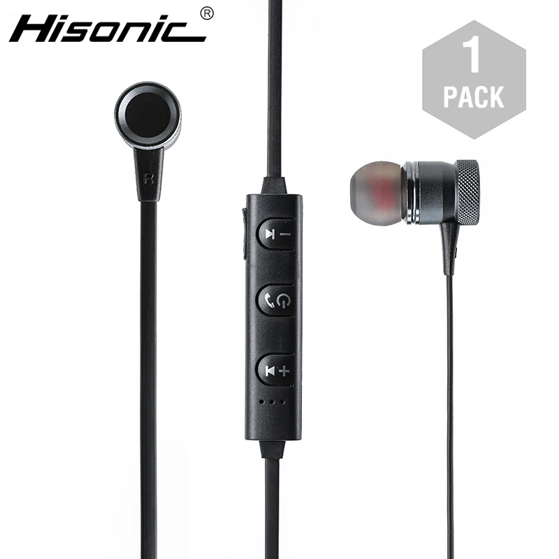 Hisonic беспроводные наушники вкладыши с микрофонами стерео спортивные