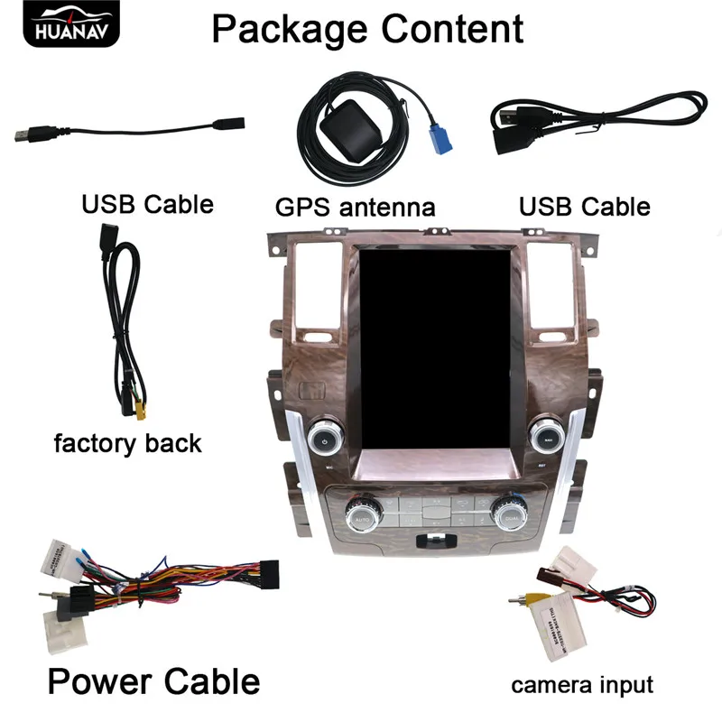 Автомагнитола HUANVA Android 6 0 без DVD проигрывателя GPS навигация для Nissan патруль 2010 2018