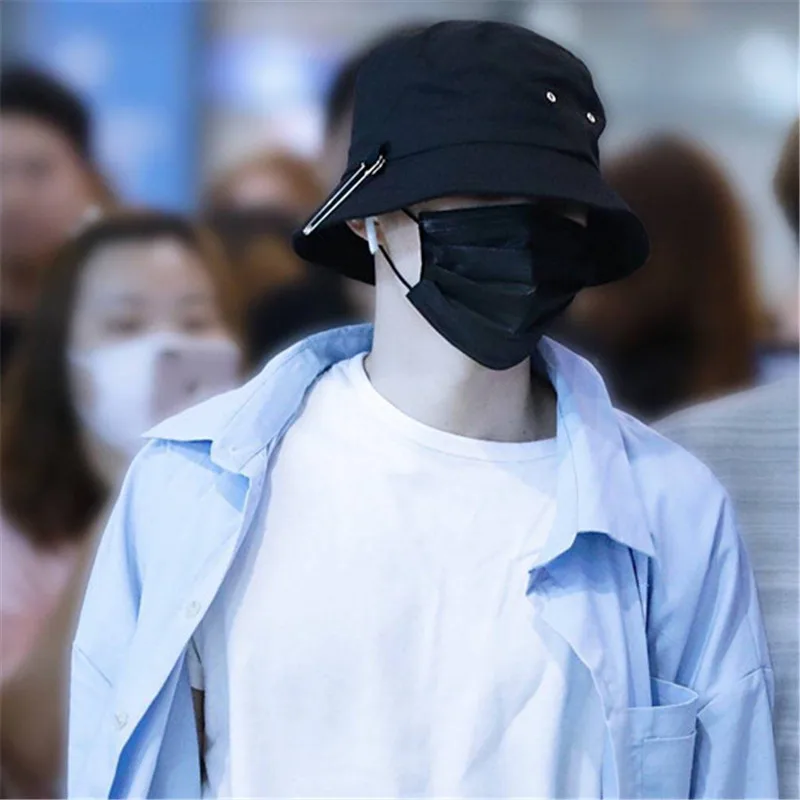 Лидер продаж 2019 модные шляпы ведра SUGA K POP с железным отверстием и штифтовым