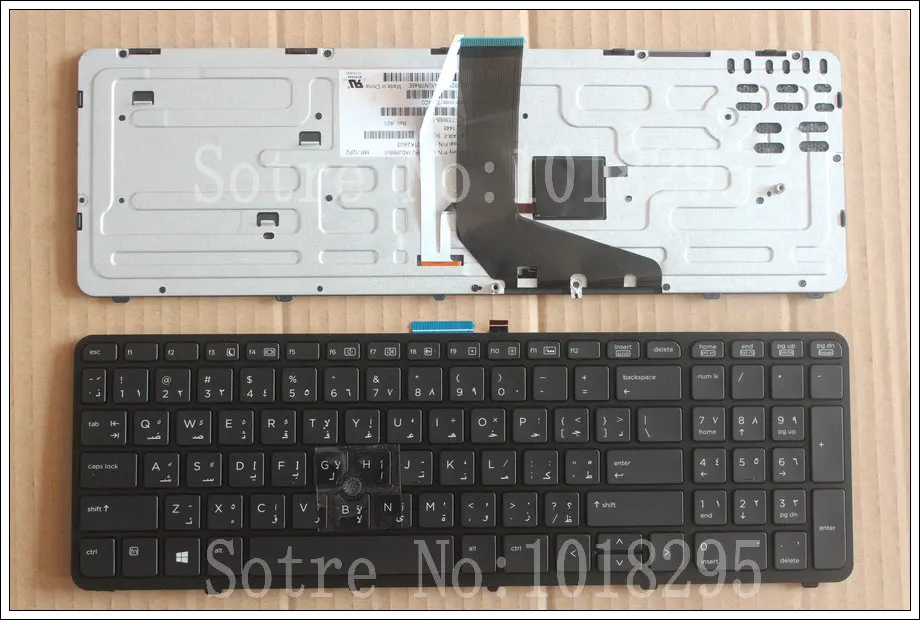 Новый арабская клавиатура Клавиатура для ноутбука hp Zbook 15 17 733688 171 черный