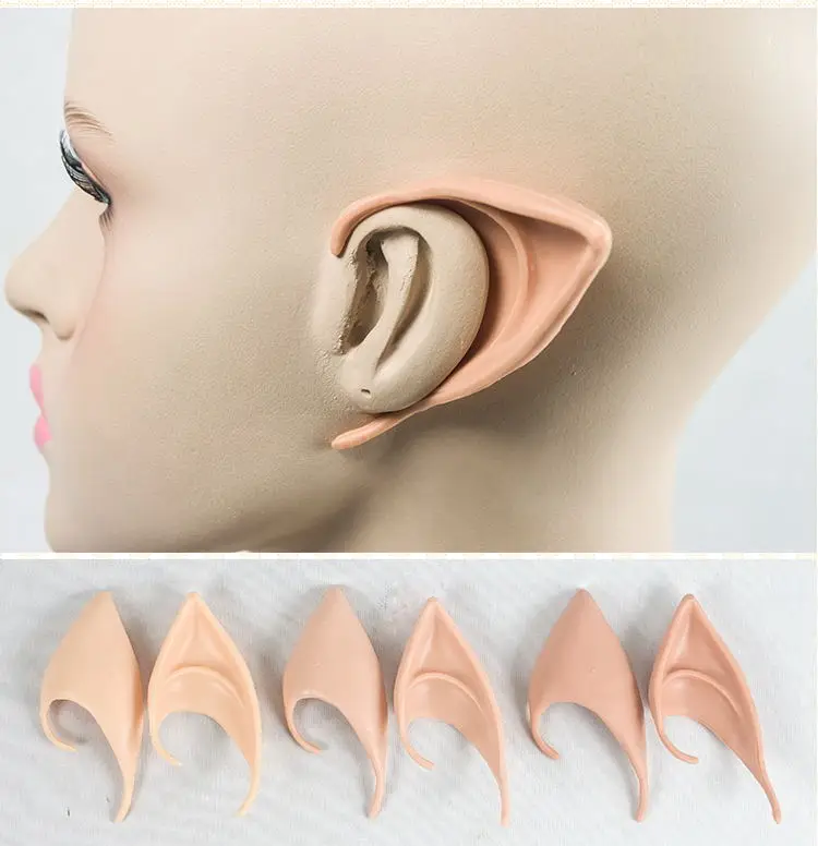 HSIU хорошее качество Новые латексные Феи эльф Пикси уши косплей аксессуары мягкие