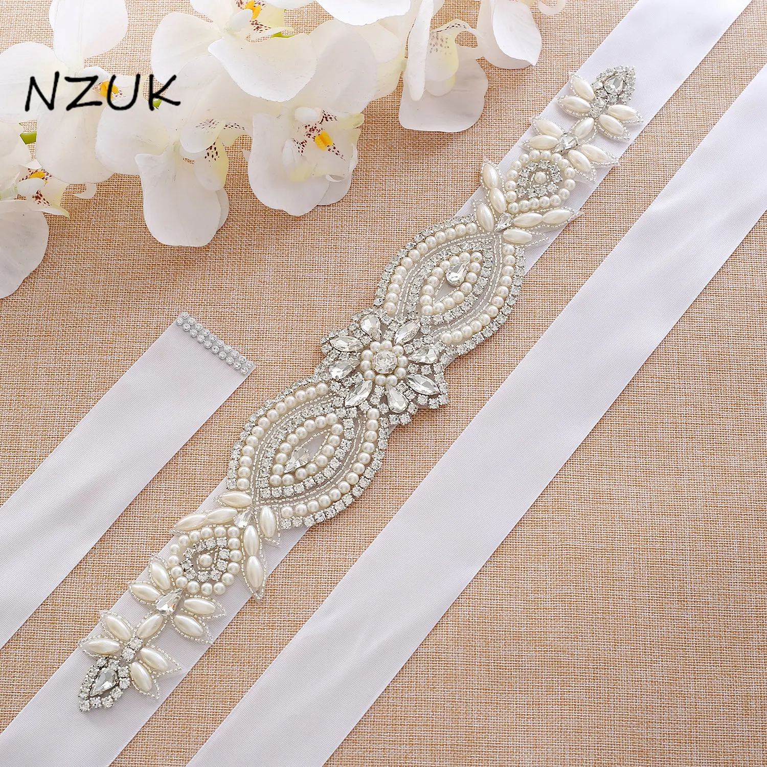 

Handmade Crystal Rhinestones Wedding Belts Sashes Waistband Belts Evening Party Gown Dresses Accessories ZZY114S
