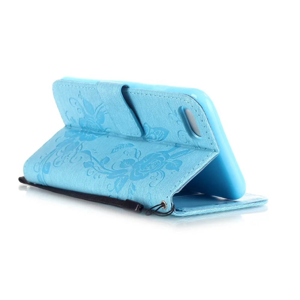 Чехол-книжка с бабочками из искусственной кожи подставкой для iPhone 5 5S 6 S 7 8 PlUS X |