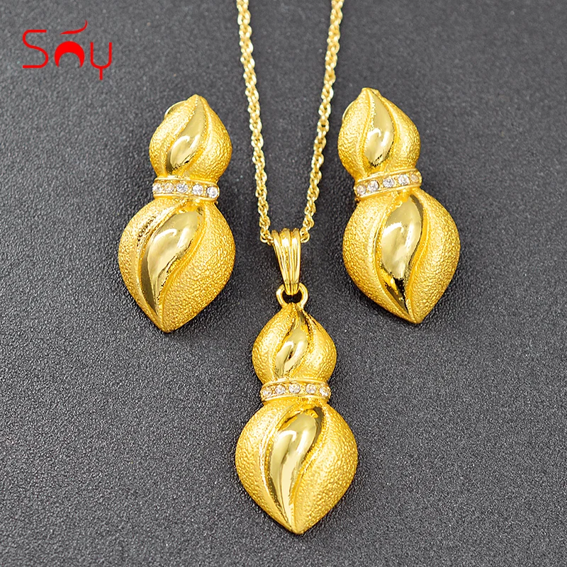 Sunny Jewelry Классический комплект ювелирных изделий с каплями воды для женщин