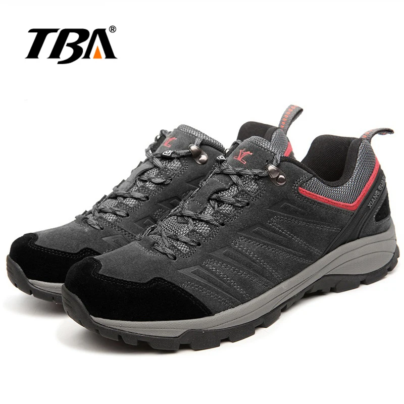 Мужская Водонепроницаемая дышащая Треккинговая обувь TBA Серые кроссовки из