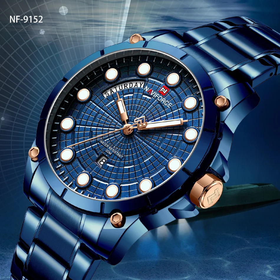 NAVIFORCE Relojes часы мужские модные спортивные кварцевые часы мужские s часы лучший бренд класса люкс Бизнес водонепроницаемые Relogio Masculino