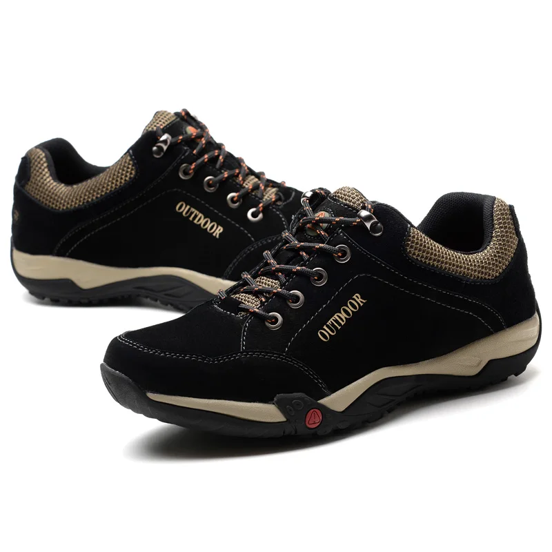Mens outdoor working shoes genuine leather casual footwear Outdoor puncture proof Breathable Classic Sneaker | Обувь