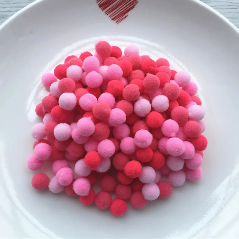 Mix C2 C6 C33 Issequins Ремесло 10 мм 15 мм Смешанные помпоны DIY куклы одежда ручной работы материал мягкие пушистые Помпоны мяч для детские игрушки «сделай сам» Аксессуары - Цвет: Mix C2 C6 C33