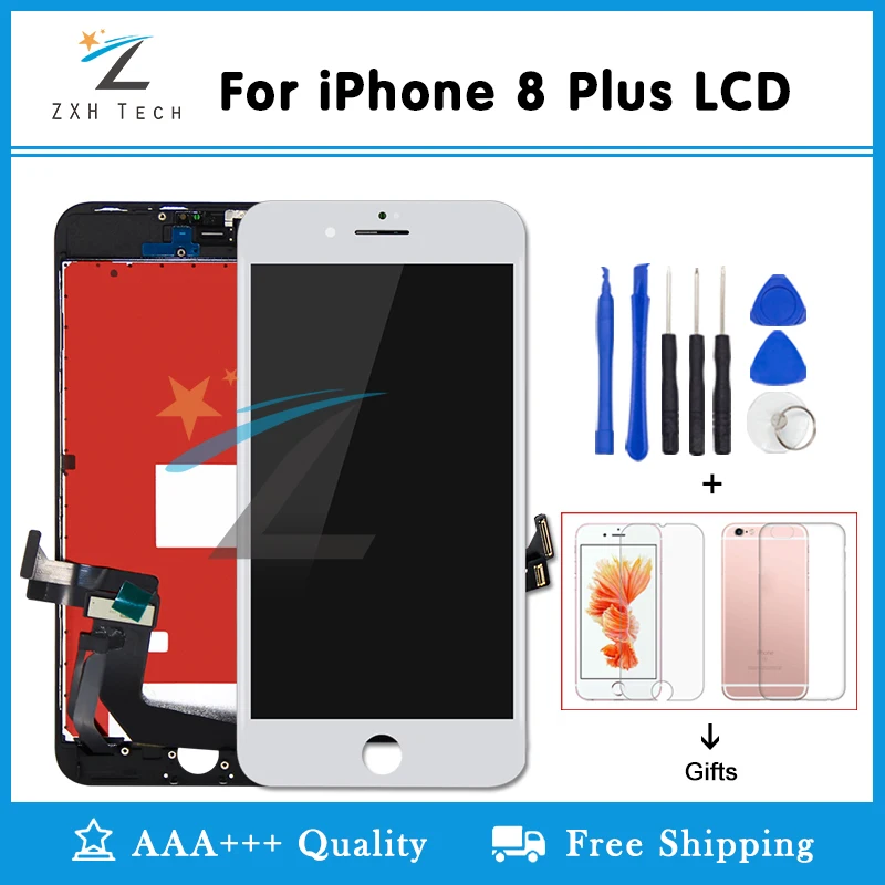 1PCS LCD For iPhone 7 Plus 8 Display Digitizer Touch Screen Assembly Replacement with Good 3D Dropshipping | Мобильные телефоны и