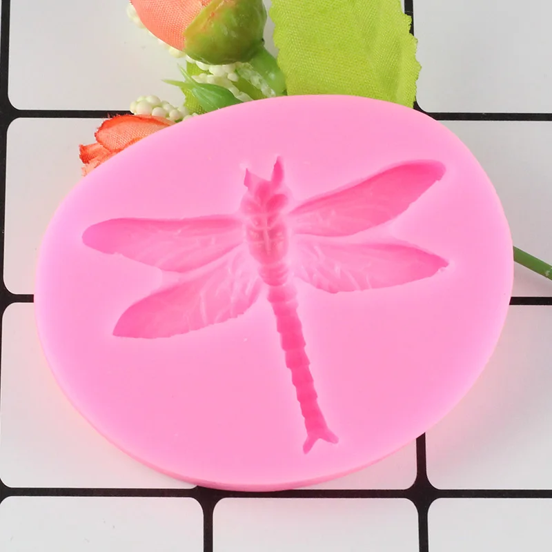 Sugarcraft силиконовая форма стрекозы формы для помадки инструменты украшения тортов