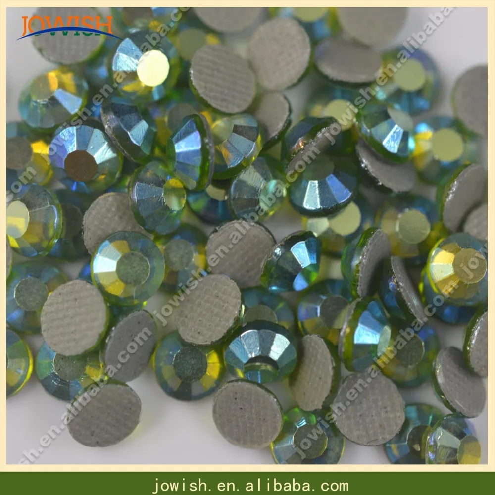 Korean Rhinestones Peridot AB Customized Hotfix and Decorations Nail Art Glitter for Face Gem Stone | Дом и сад