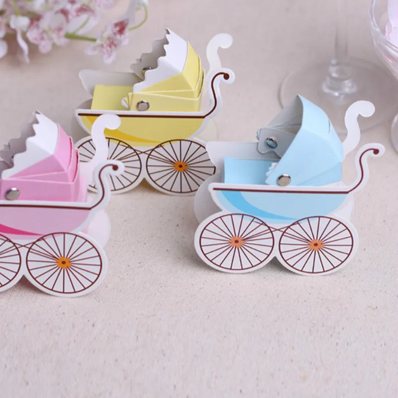 12pc DIY Baby Carriage Candy Box Birthday Boy Shower Favors Souvenirs Kids Party Decoration Gifts | Дом и сад