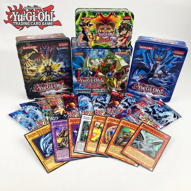 90 шт./компл. Yu Gi Oh игровые карты Классическая игра юджиох английские карточки картонные коллекционные карты с флэш-картой и металлической жестяной коробкой игрушки