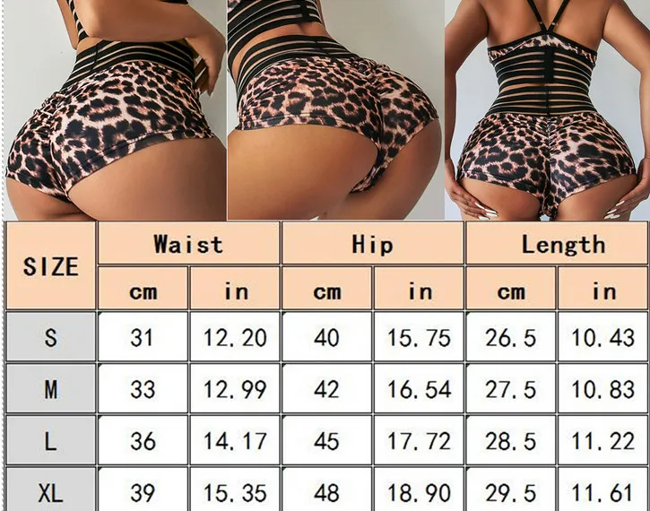 

New 2019 Women Shorts Summer Leopard Print High Waist Shorts Sexy Stretch Slim Casual Hot
