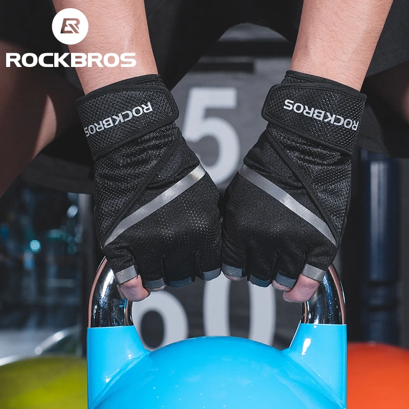 Спортивные Перчатки для фитнеса ROCKBORS противоскользящие велосипедные защитные