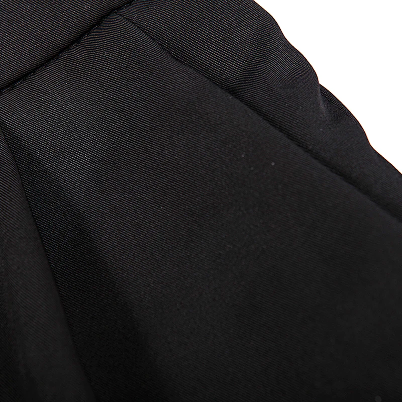 

GLO-STORY Fashion Women Casual Chiffon Pants Solid Straight Drawstring Ankle-Length Pants For Women Ladies High Quality