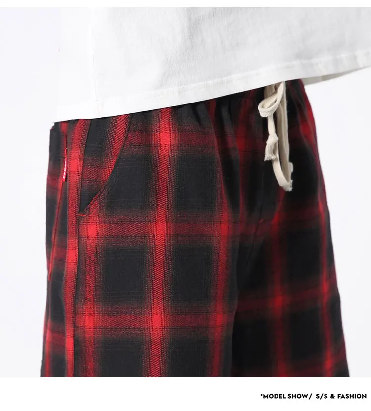 Красные мужские британские повседневные пляжные шорты модные уличные летние