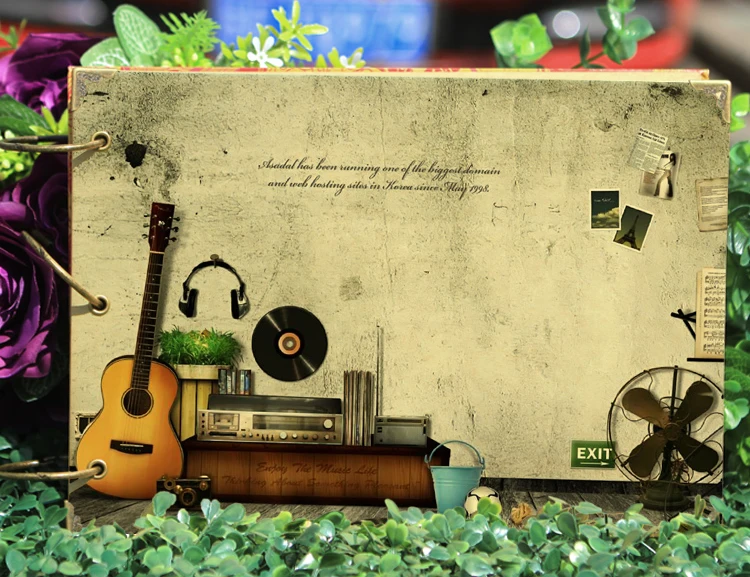 Фотоальбом сделай сам в ретро стиле креативный подарок для скрапбукинга детской