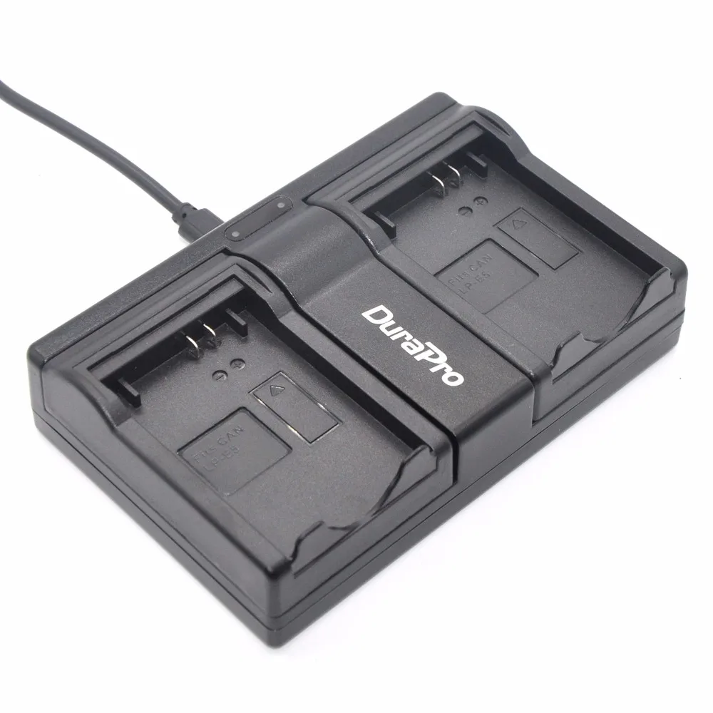 2 шт. DuraPro LP-E5 LPE5 LP E5 Батарея+ USB Dual Зарядное устройство для Canon 500D, 450D, 1000D, EOS Rebel T1i, XS, XSi, поцелуй X3, X2