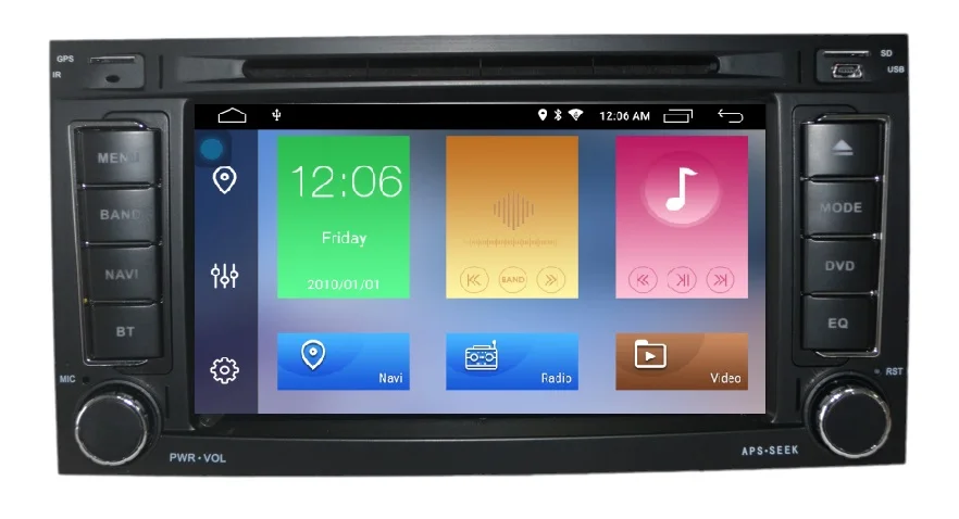 7 дюймов Android 9 Автомобильный gps навигатор 2din DVD радио плеер для Volkswagen VW Touareg ram 2G rom 16G