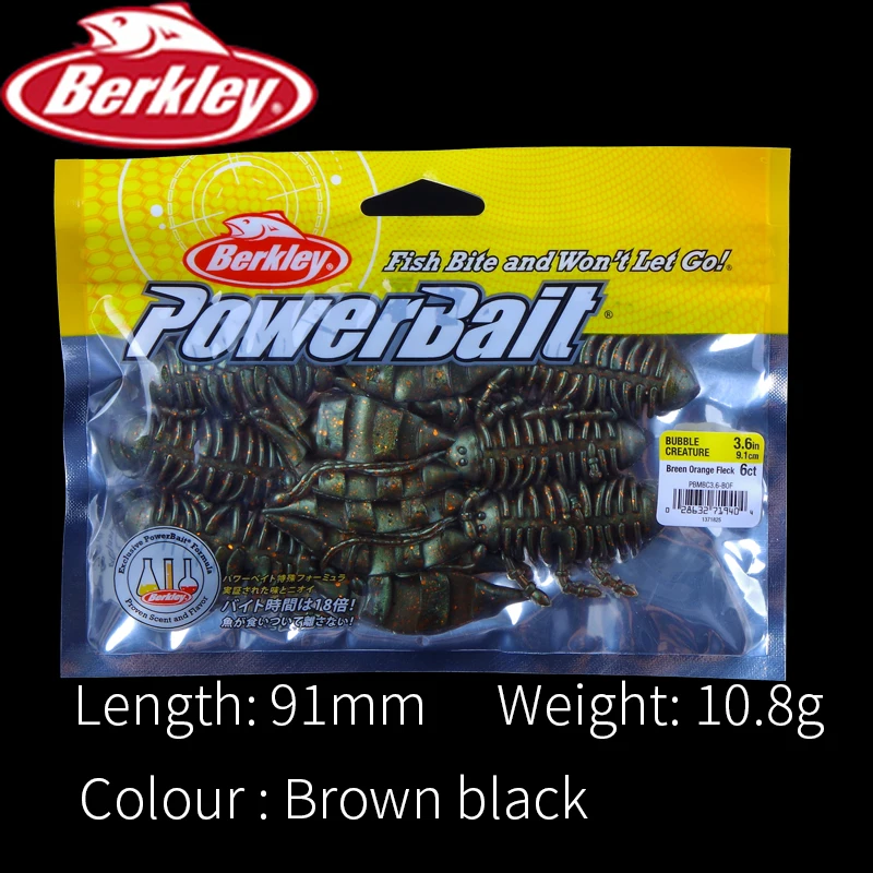 Бренд Berkley power Bait 6 шт. Мягкая приманка для рыбалки 9 1 см окуня костюм джиг головка