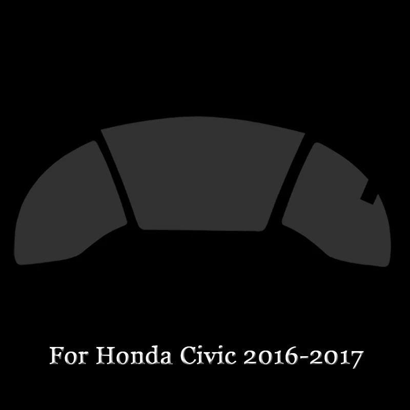 

Car Styling PET Car Dashboard Paint Protective Film Stickers Light Transmitting Automobile Accessories For Honda Civic 2016-2018