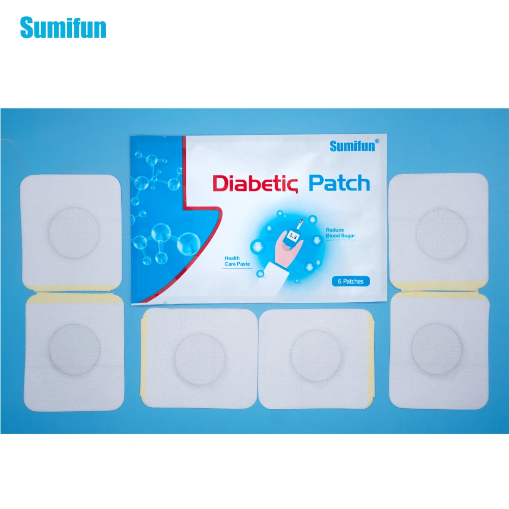 Sumifun 120 шт/20 пакетов пластырь для диабетиков стабилизирует уровень сахара в крови баланс уровня глюкозы в крови натуральные травы пластырь для диабета D1754